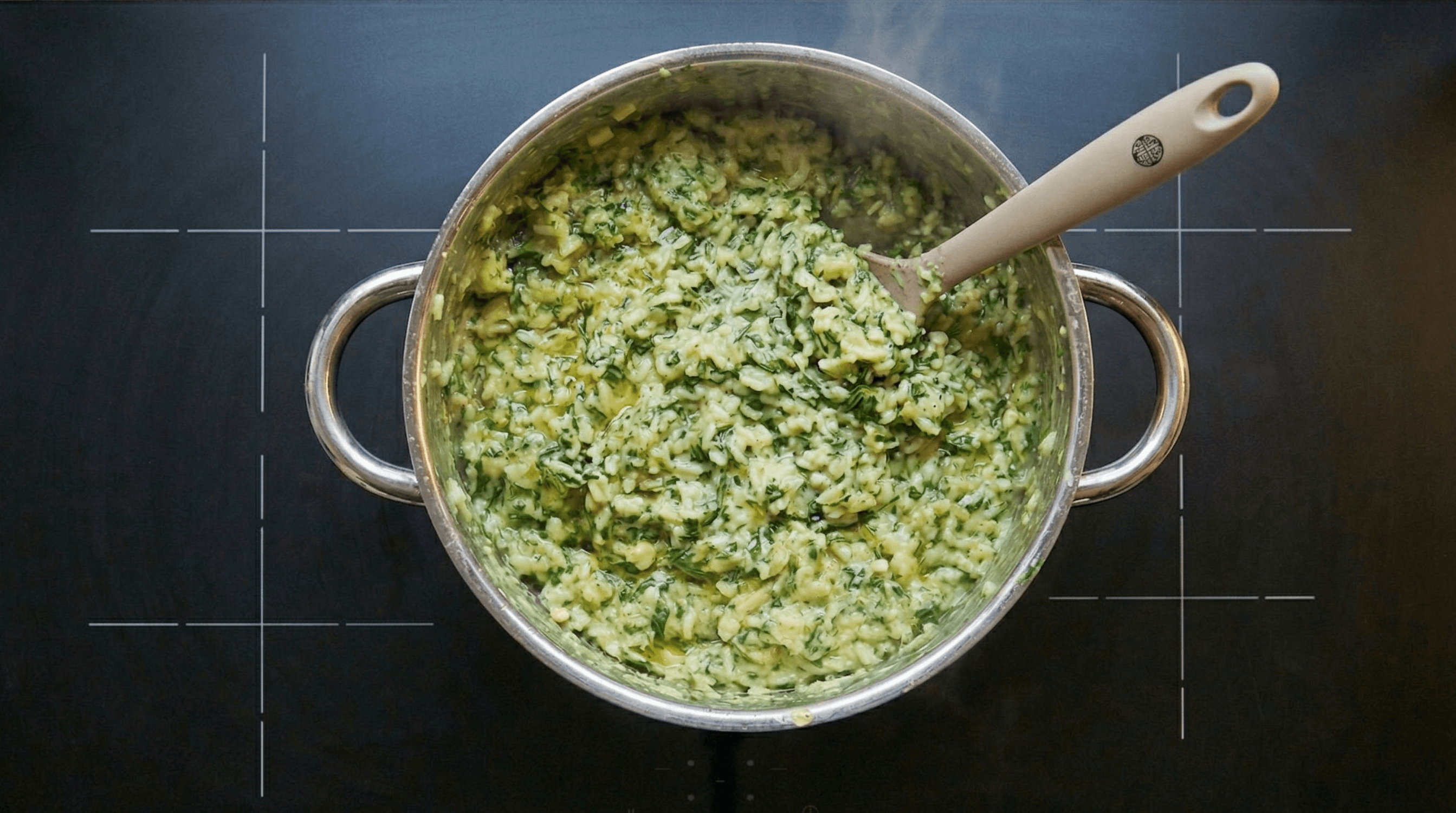Romige Risotto met Spinazie à la crème en Kipdij uit de Airfryer
